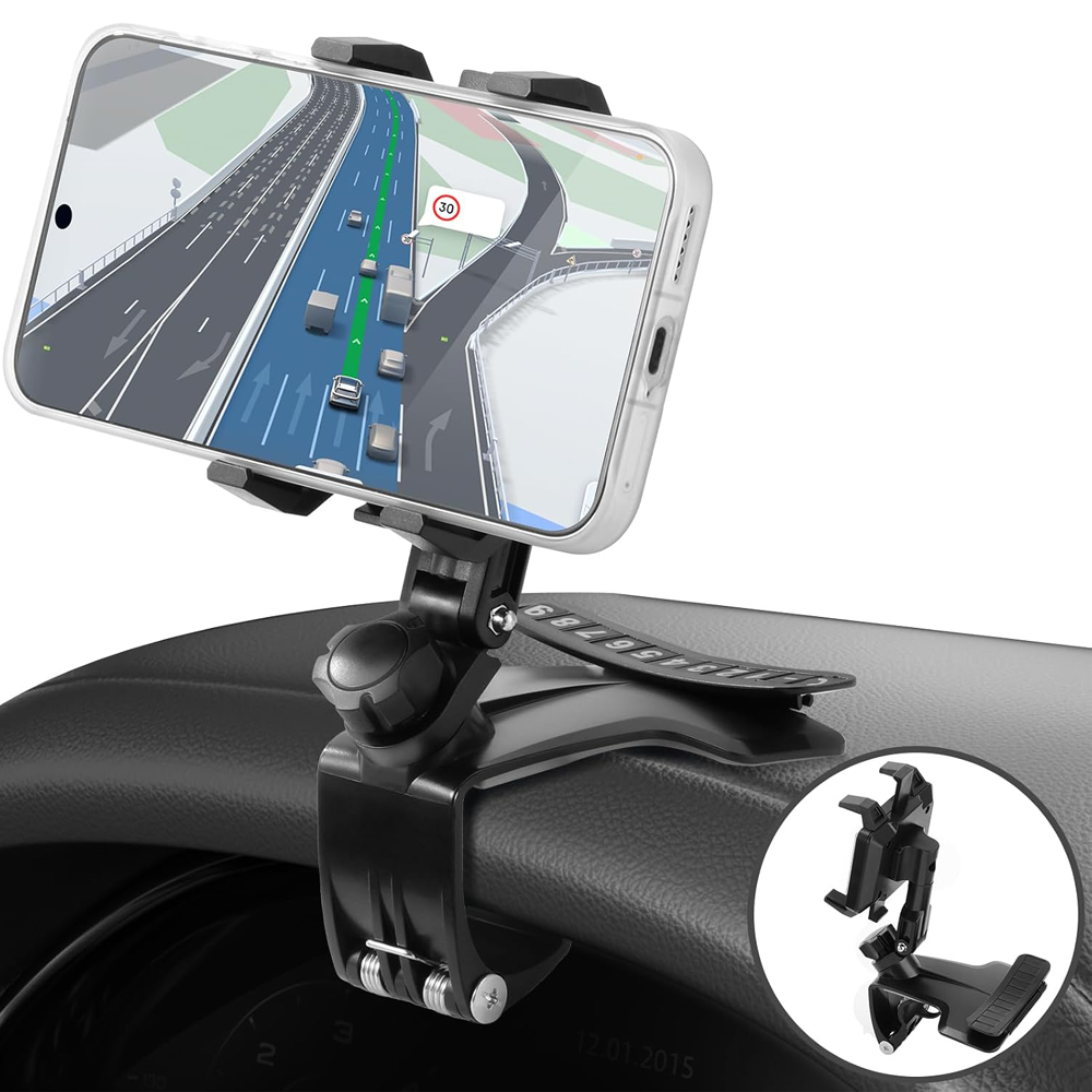 Multifunctional Car Phone Holder with Parking Card